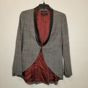 rag and bone women 100% wool tuxedo blazer size 6